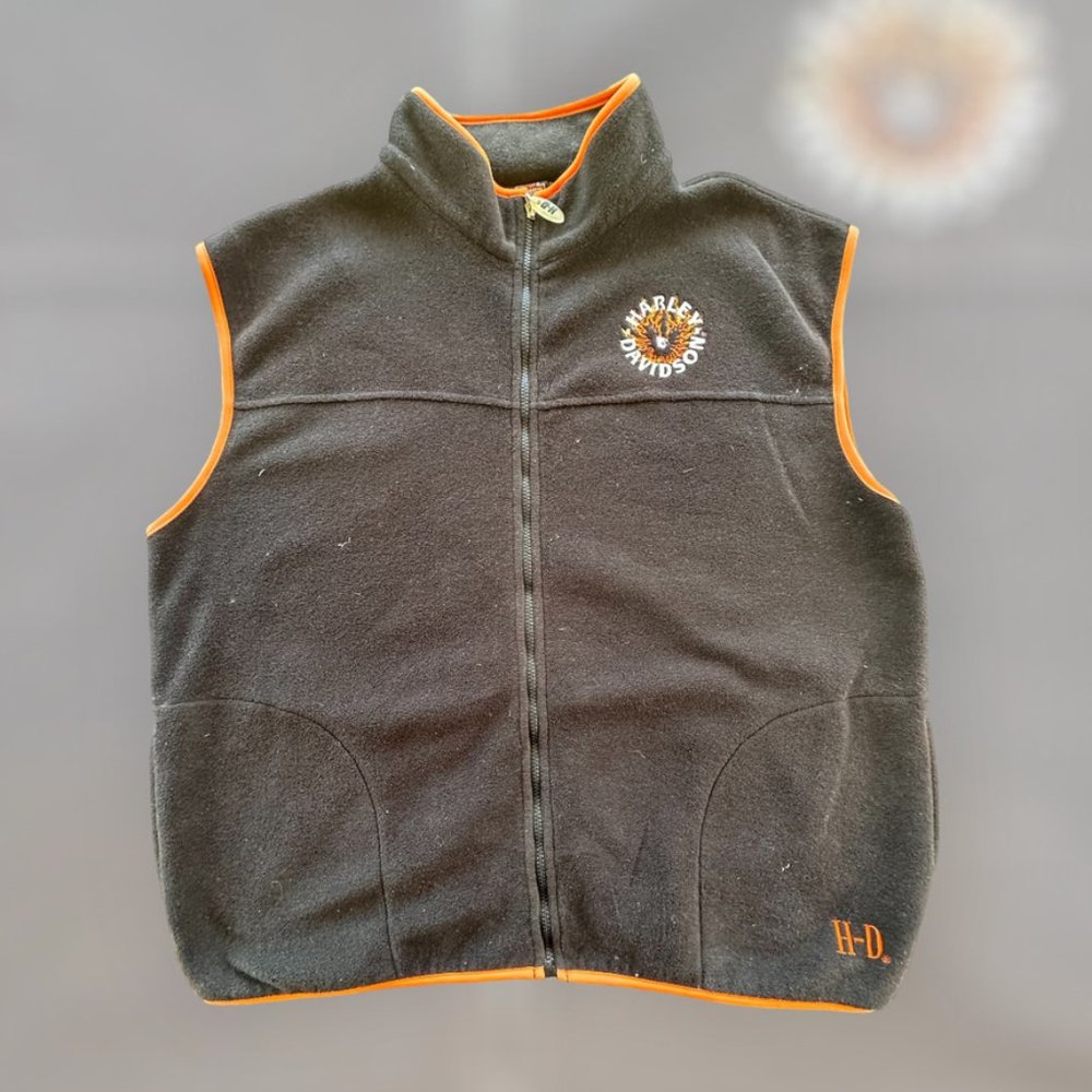 2000s Fleece Harley-Davidson Vest Size XXL